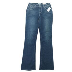 Mudd Y2K Youth Girls Dark Wash Bootcut Jeans w/ Flap Pockets Size 16 Denim NWT